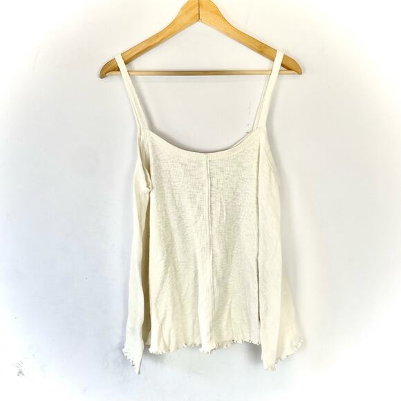 American Eagle Medium Textured Henley Tank Top - Picture 4 of 8